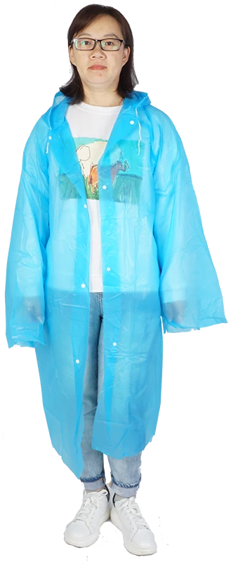 peva ladies lightweight raincoat factory blue raincoat womens rainwear supplier