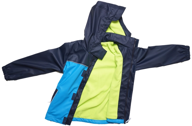 kids pu waterproof raincoat jacket polyurethane rain mac for children