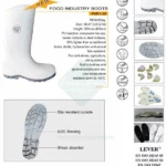 white waterproof work boots for food industry