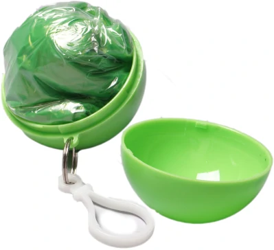 custom green pe ball raincoat