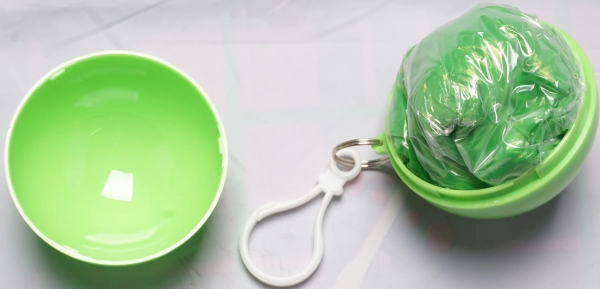 green ball for emergency raincoat rain ponchos