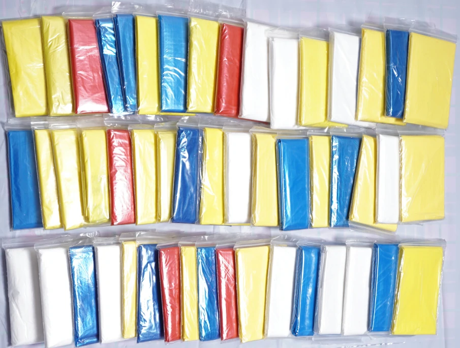 pe pocket poncho raincoat packing pocket pouch