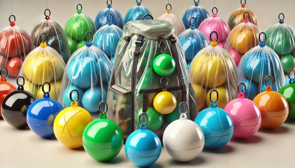 shiny abs round balls raincoat