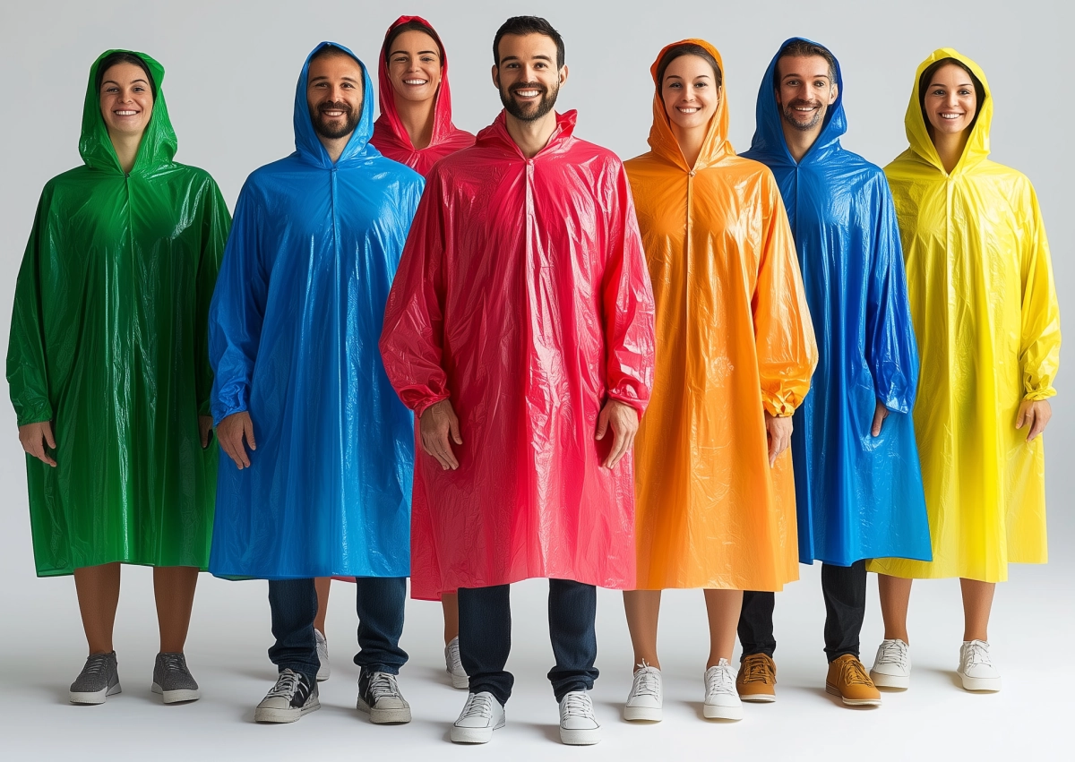 custom pvc rain poncho bulk orders