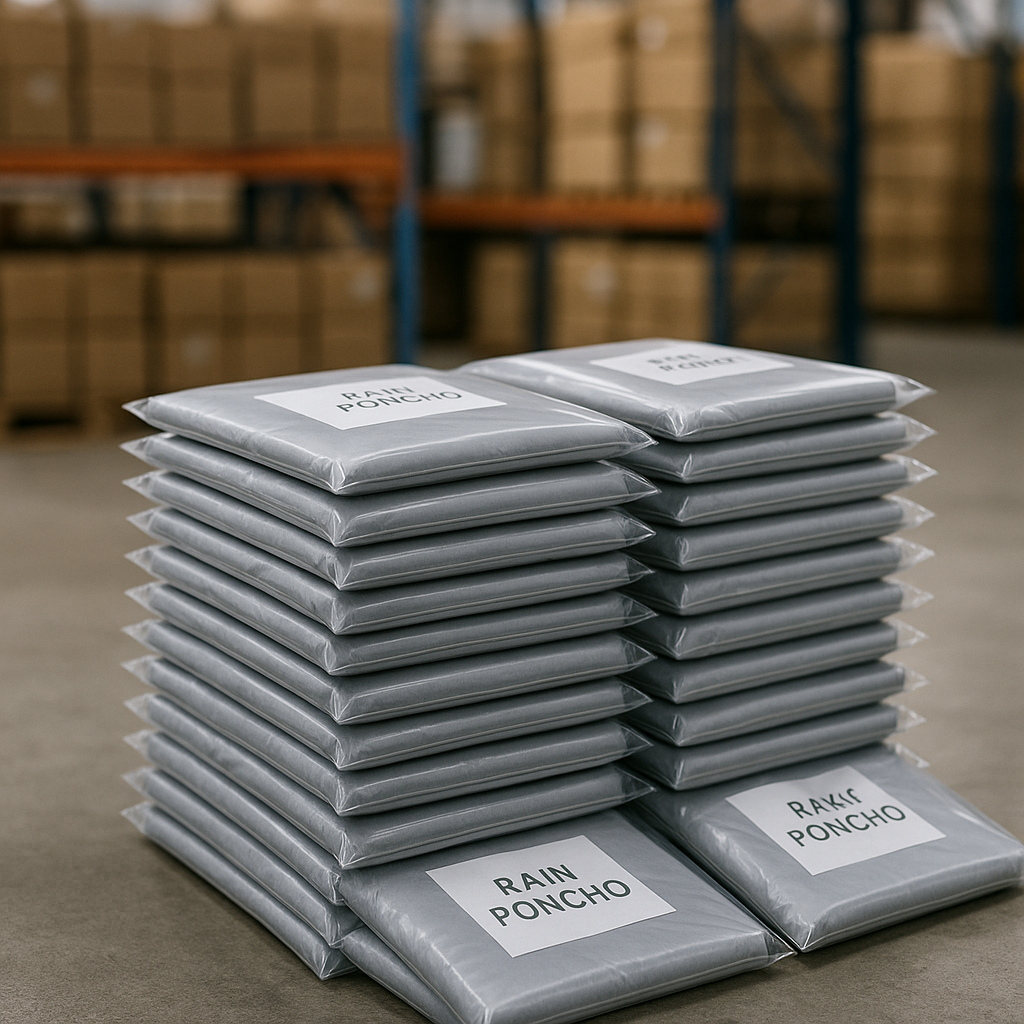 1749909641286 stacked packaged nylon rain ponchos in warehouse index 3@1024x1024.png