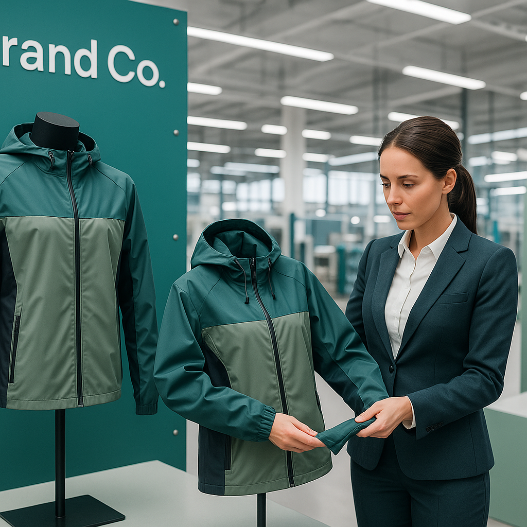 1752737049053 businesswoman inspects motorcycle raincoats in factory showroom index 0@1024x1024.png