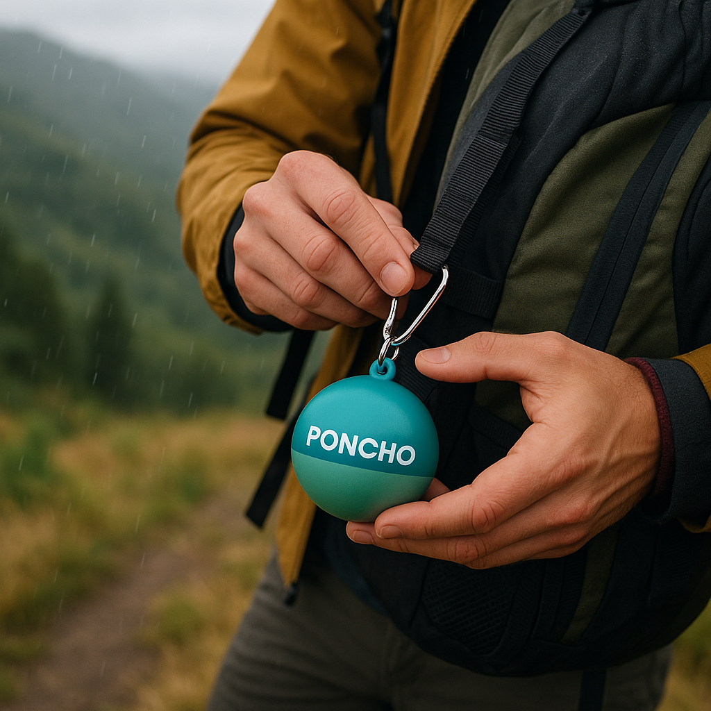 1756891213122 poncho ball keychain backpack attachment hike index 3@1024x1024.png