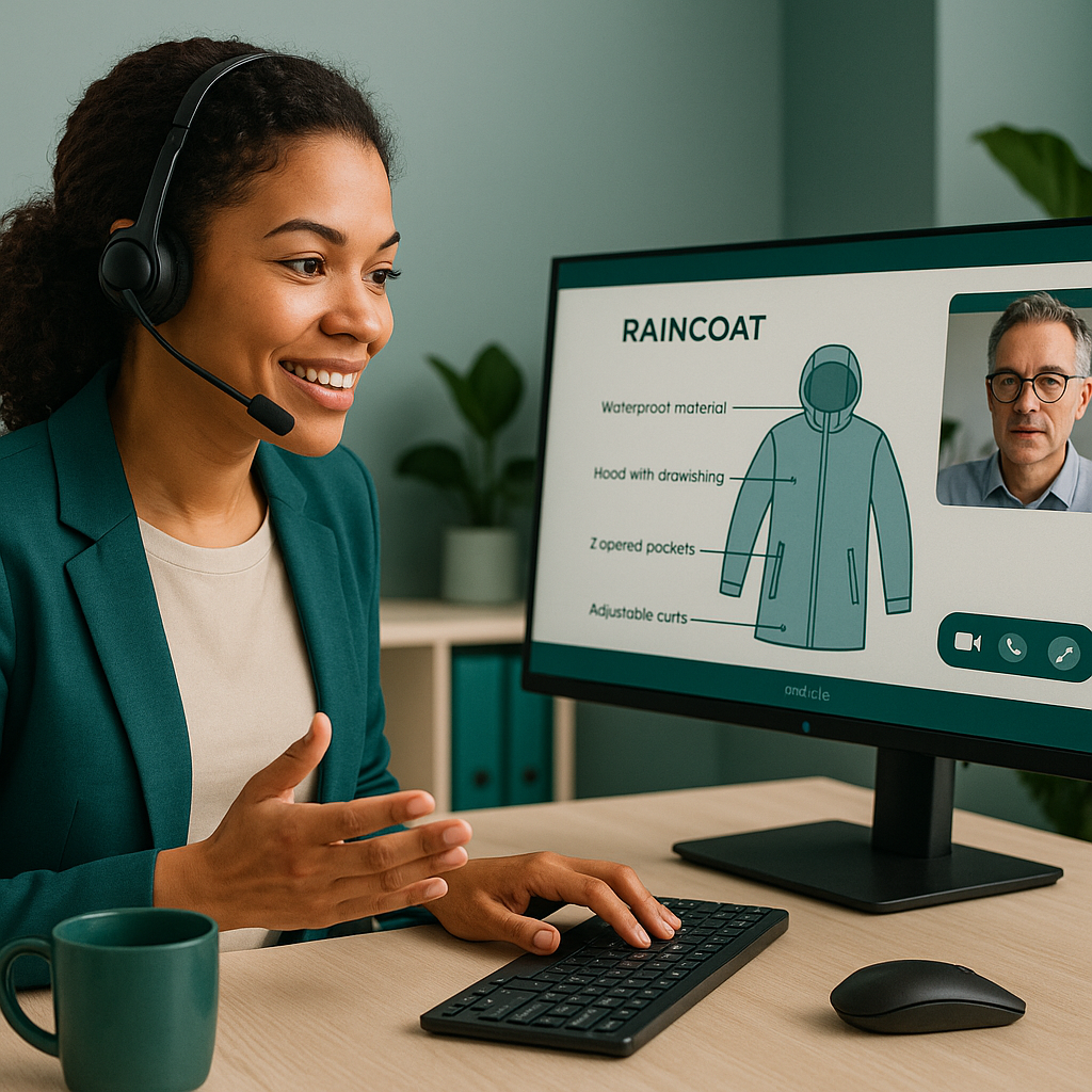 1758527819861 customer support agent assisting client with raincoat diagram index 11@1024x1024.png