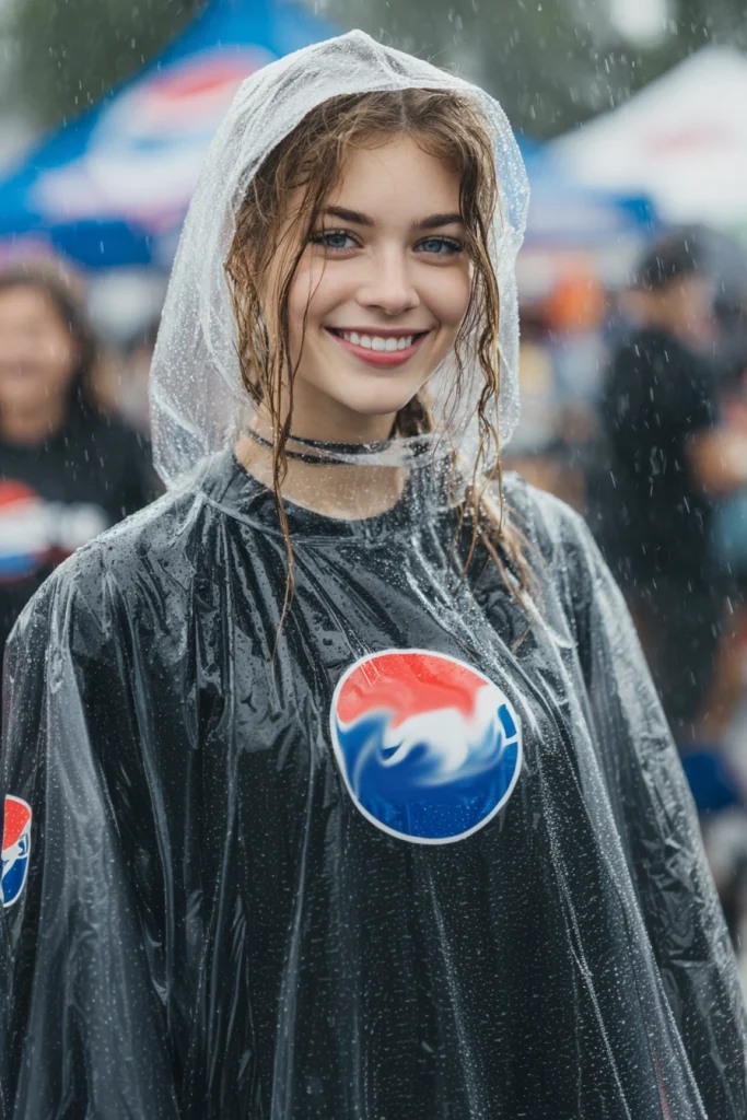 clear tpu rain ponchos with custom logo