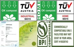 audit test biodegradable starch waste compost materials for rain ponchos