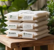 biodegradable compostable rain ponchos packing bag